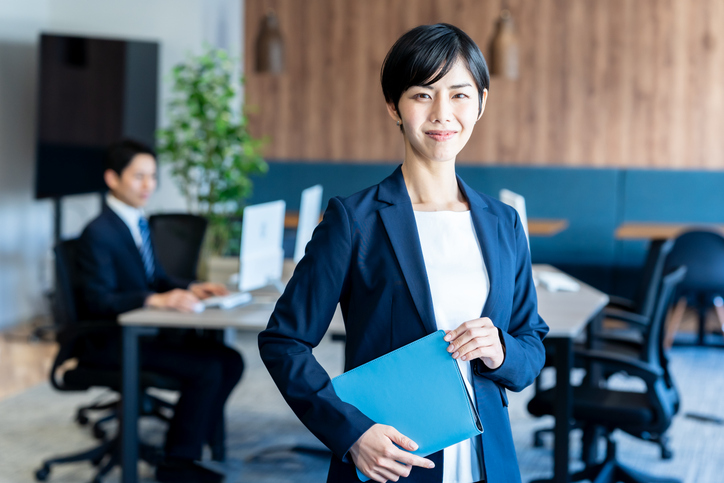 business woman working in the office